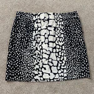 J. Crew Animal Print Mini Skirt
